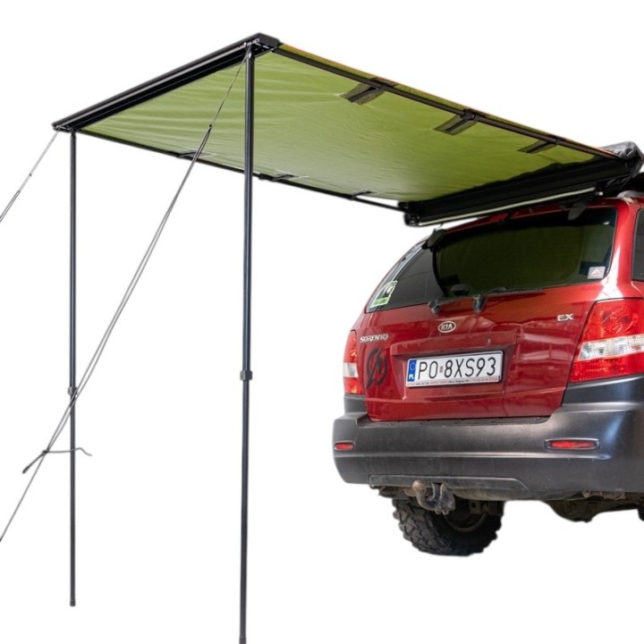 Wild Camp 1.25x2 m Roof Rack Awning, Green | Szekla4x4