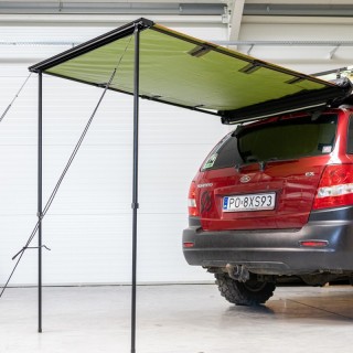 Wild Camp 1.25x2 m Roof Rack Awning, Green | Szekla4x4