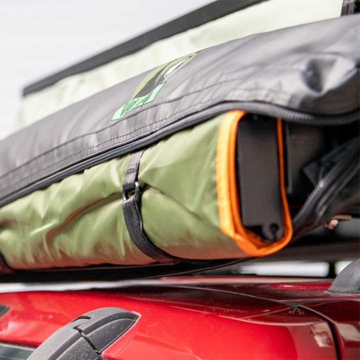 Wild Camp 1.25x2 m Roof Rack Awning, Green | Szekla4x4