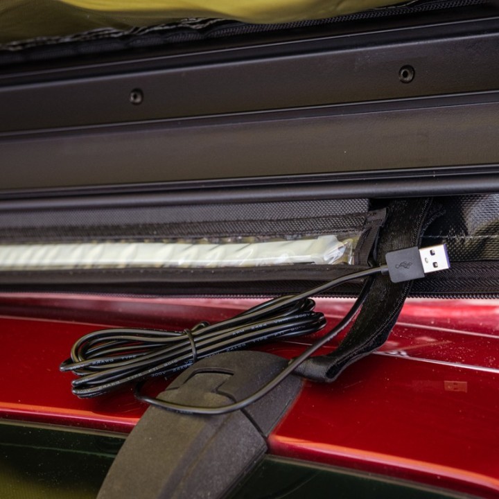 Wild Camp 1.25x2 m Roof Rack Awning, Green | Szekla4x4