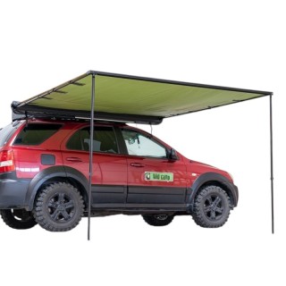 Wild Camp 2.5x2.5 m Awning, Green, with LED | Szekla4x4