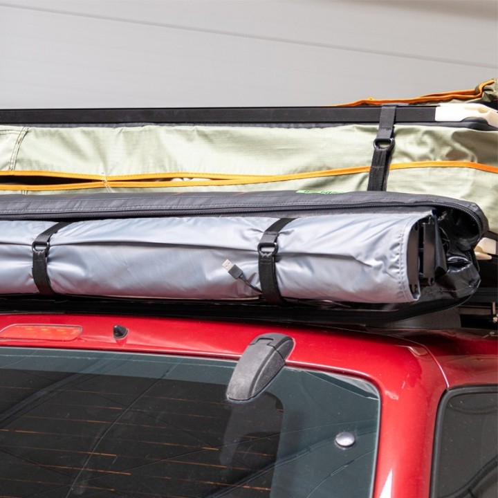 Wild Camp 1.25x2 m Roof Rack Awning, Grey | Szekla4x4