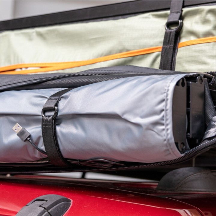 Wild Camp 1.25x2 m Roof Rack Awning, Grey | Szekla4x4