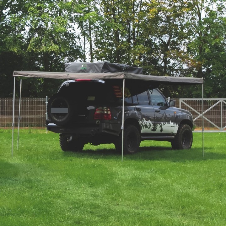 Wild Camp HEX 270 degree awning 2.5 m grey - passenger side - view 4