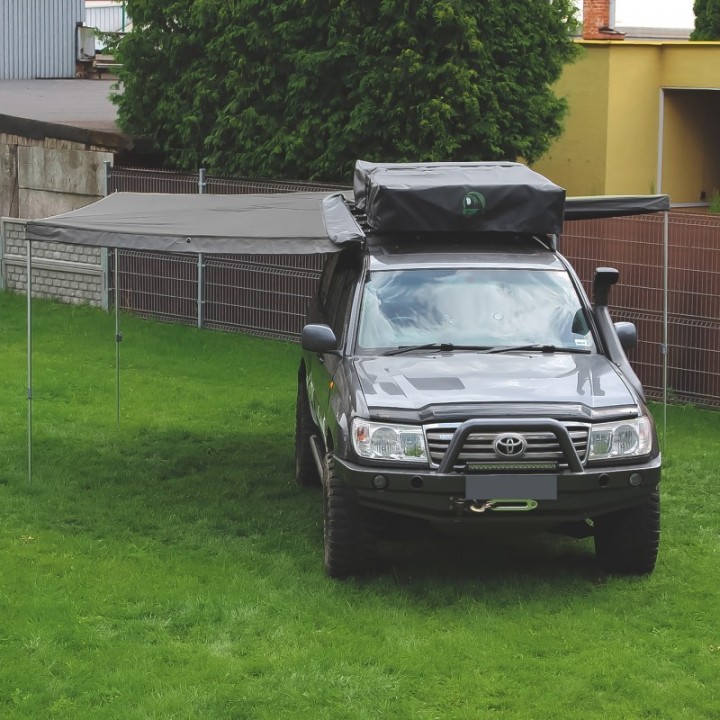 Wild Camp HEX 270 degree awning 2.5 m grey - passenger side - view 5