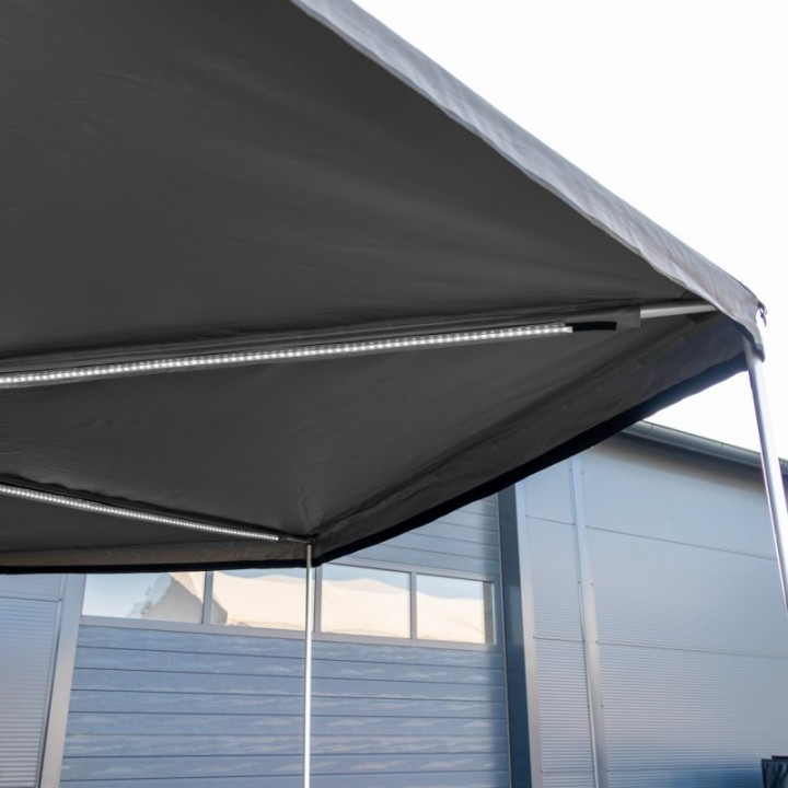 Wild Camp HEX 270 degree awning 2.5 m grey - passenger side - view 9