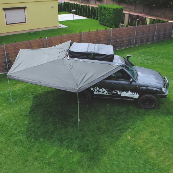 Wild Camp HEX 270 degree awning 2.5 m grey - passenger side - view 21