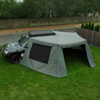 Wild Camp Batwing II Premium 2.5 m annex - driver side, green - view 2