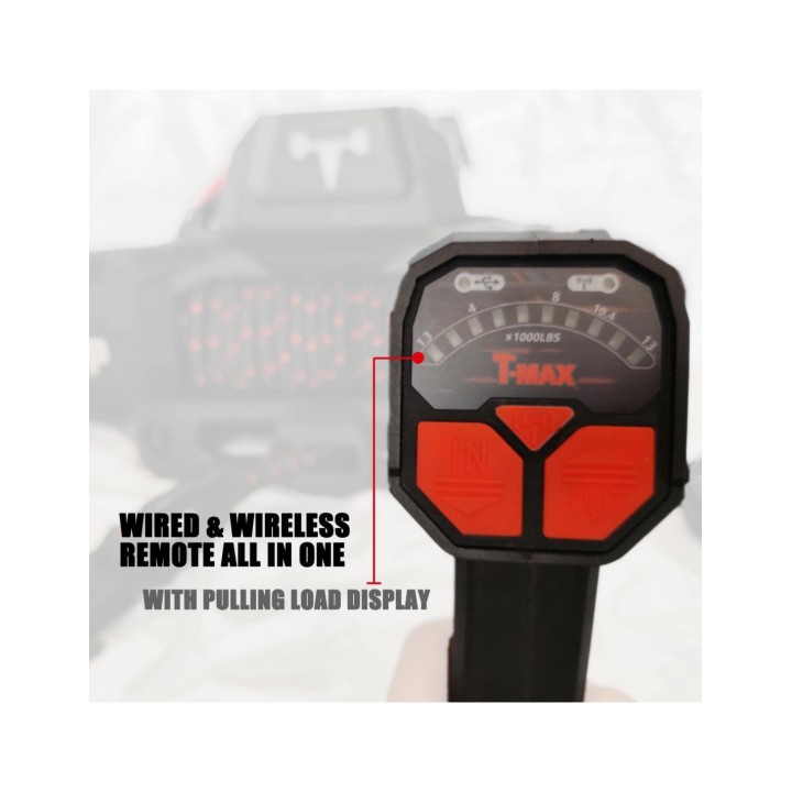 Winch T-max Force View Titan 12v 13000lbs - Best Quality!