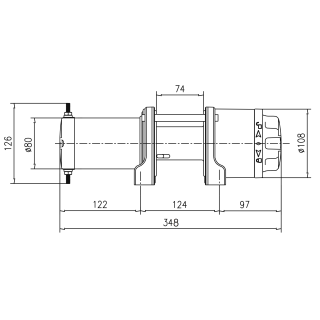 ATV Winch T-MAX ATW 3500 148:1 - view 2