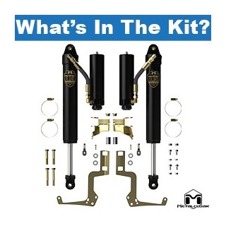 RockSport BLACK, 2.5"/3.5" JL Wrangler & JT Gladiator Adjustable Reservoir Shocks, Front, Pair, Standard Axle Edition - view 2