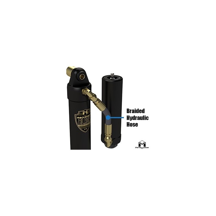 RockSport BLACK, 2.5"/3.5" JL Wrangler & JT Gladiator Adjustable Reservoir Shocks, Front, Pair, Standard Axle Edition - view 7