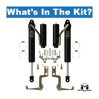 RockSport BLACK, 4.5"/5.5" JL Wrangler & JT Gladiator Adjustable Reservoir Shocks, Front, Pair METALCLOAK - view 2
