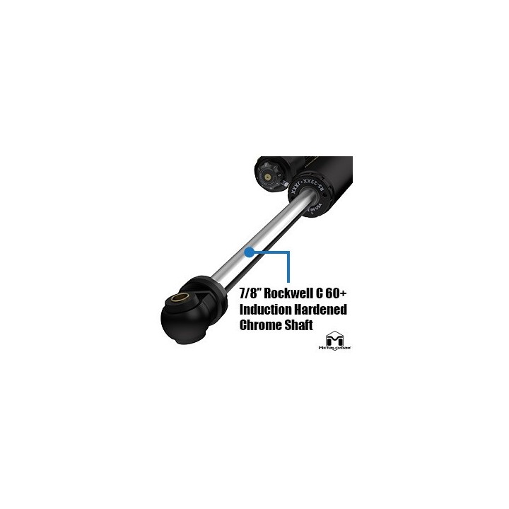 RockSport BLACK, 4.5"/5.5" JL Wrangler & JT Gladiator Adjustable Reservoir Shocks, Front, Pair METALCLOAK - view 5