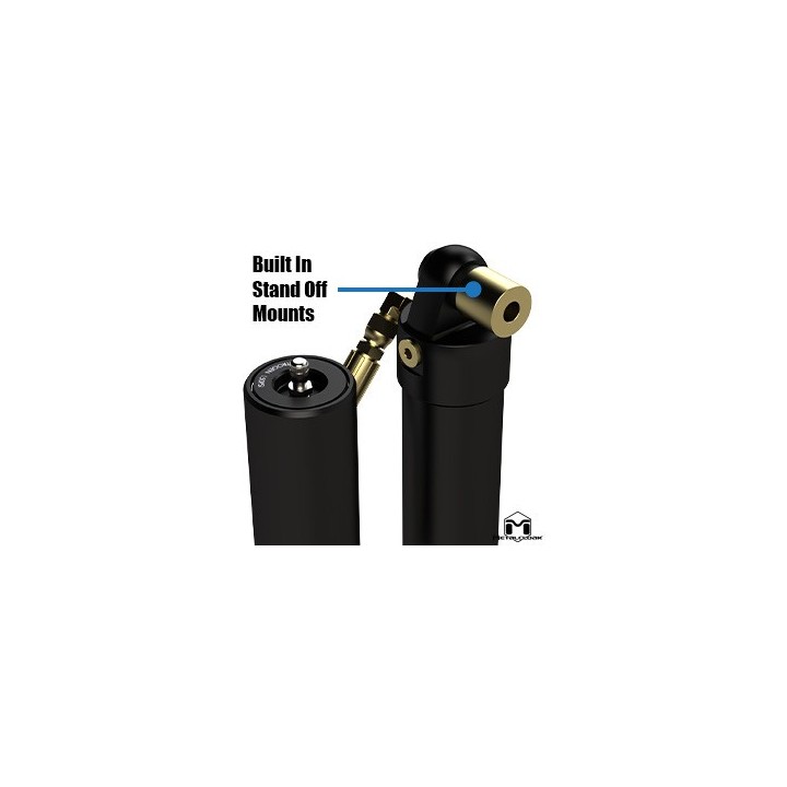 RockSport BLACK, 4.5"/5.5" JL Wrangler & JT Gladiator Adjustable Reservoir Shocks, Front, Pair METALCLOAK - view 9