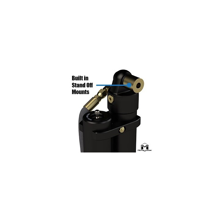 RockSport BLACK, 4.5"/5.5" JL Wrangler Adjustable Reservoir Shocks, Rear, Pair METALCLOAK - view 4