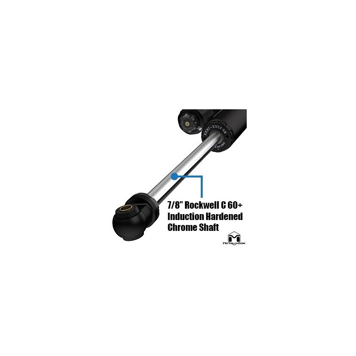 RockSport BLACK, 4.5"/5.5" JL Wrangler Adjustable Reservoir Shocks, Rear, Pair METALCLOAK - view 8