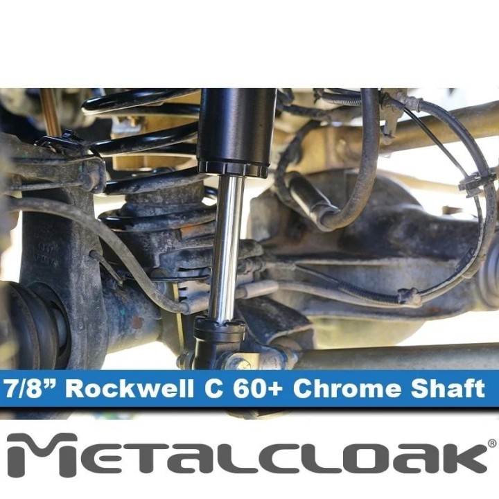 RockSport BLACK, 2.5"/3.5" JL Wrangler & JT Gladiator Reservoir Shocks, Front, Pair METALCLOAK - view 3