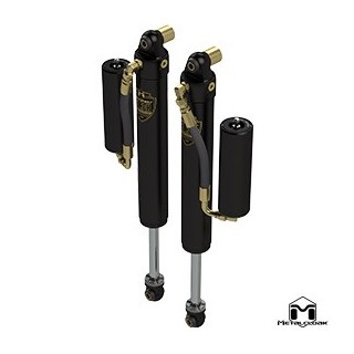 RockSport BLACK, 2.5"/3.5" JL Wrangler & JT Gladiator Reservoir Shocks, Front, Pair, Standard Axle Edition METALCLOAK - view 2