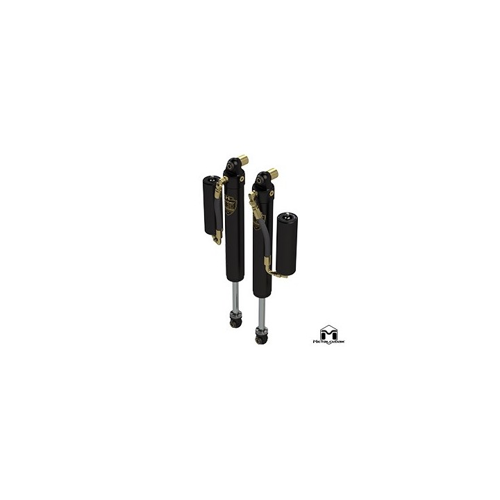 RockSport BLACK, 2.5"/3.5" JL Wrangler & JT Gladiator Reservoir Shocks, Front, Pair, Standard Axle Edition METALCLOAK - view 2