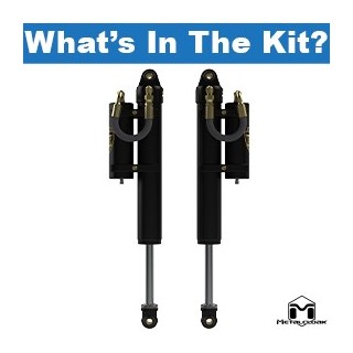 RockSport BLACK, 2.5"/3.5" JL Wrangler Reservoir Shocks, Rear, Pair METALCLOAK - view 2