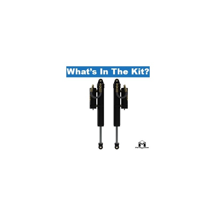 RockSport BLACK, 2.5"/3.5" JL Wrangler Reservoir Shocks, Rear, Pair METALCLOAK - view 2