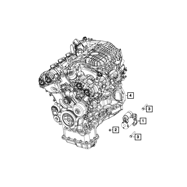 Rozrusznik MOPAR Jeep Wrangler JK JL 3,6 2012-2025 - ujęcie 2