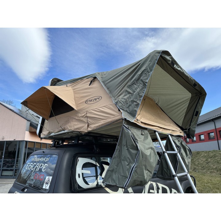 Escape VARIO 210 cm Roof Tent – Sand, white lid - view 42