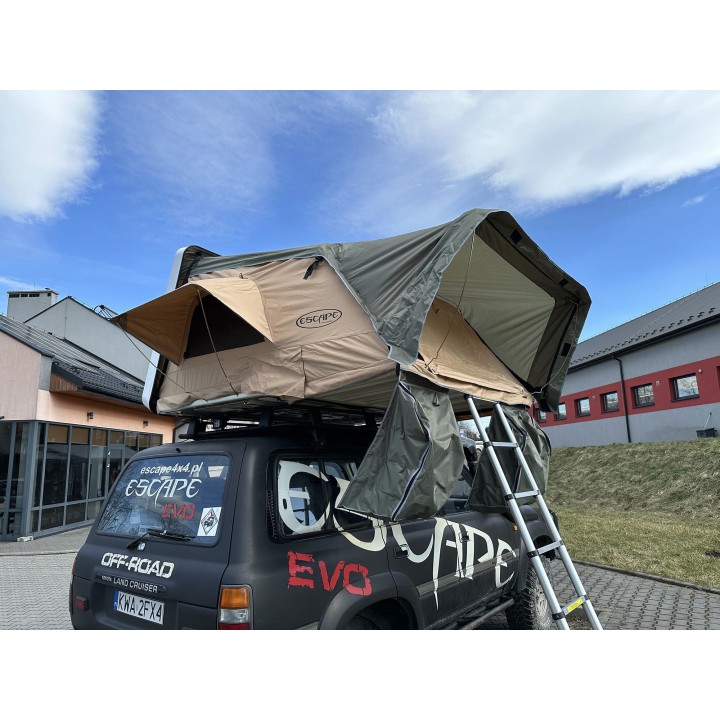 Escape VARIO 210 cm Roof Tent – Sand, white lid - view 45