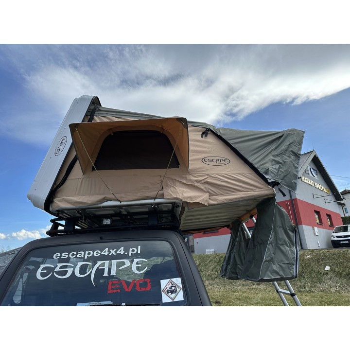 Escape VARIO 210 cm Roof Tent – Sand, white lid - view 47