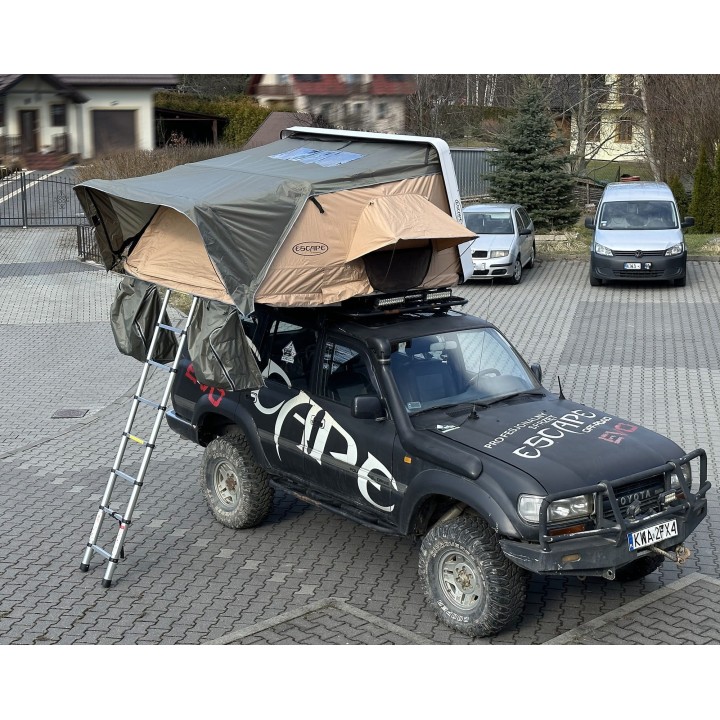 Escape VARIO 210 cm Roof Tent – Sand, white lid - view 69
