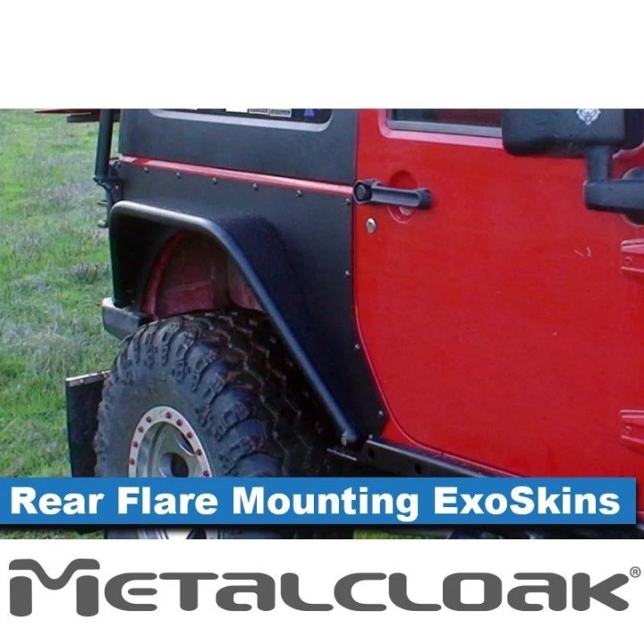 Overline Rear Flare Mounting ExoSkin, Pair, JK, 2-Door METALCLOAK - view 5