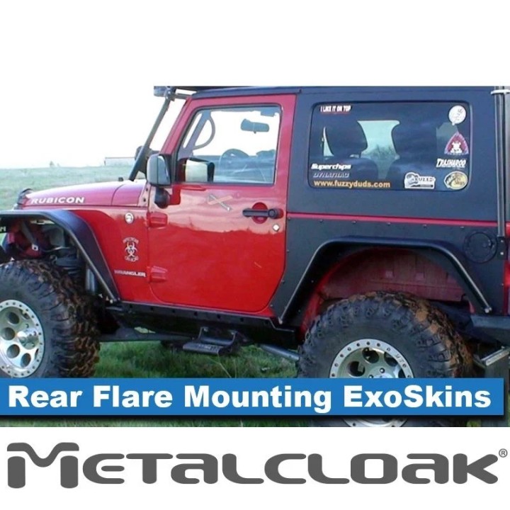 Overline Rear Flare Mounting ExoSkin, Pair, JK, 2-Door METALCLOAK - view 6