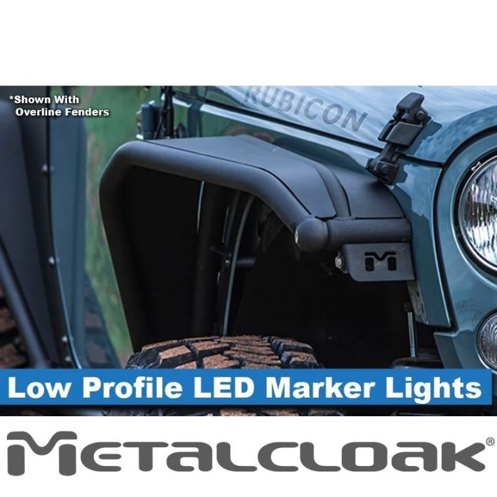 MetalCloak Low Profile LED Marker Lights – Jeep Wrangler JK
