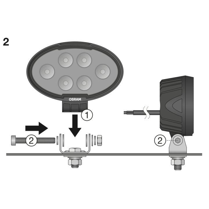 OSRAM LEDriving Oval WL VX150-WD – oval LED work light