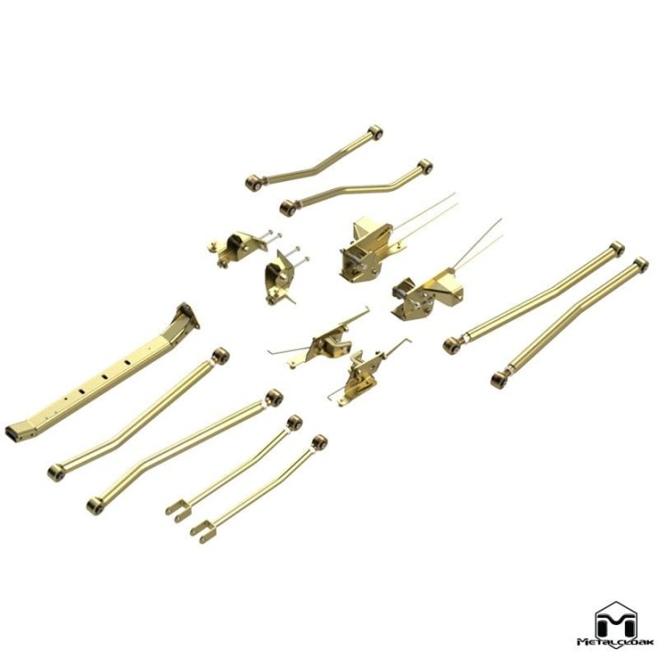 Bolt-On 4-Link Long Arm Upgrade System, Jeep JL Wrangler, 4-Door METALCLOAK