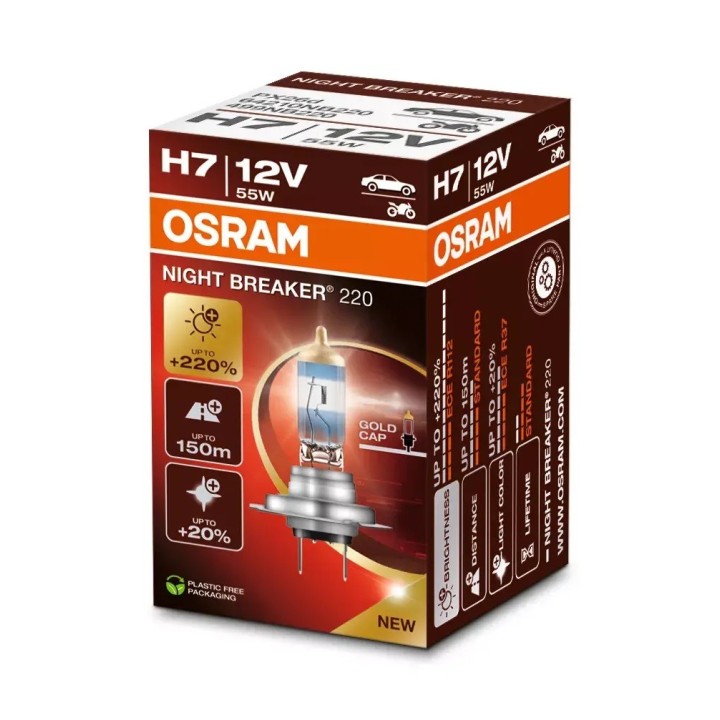 OSRAM Night Breaker 220 H7 – Best Halogen Headlight Bulbs for 4x4 & Off-Road