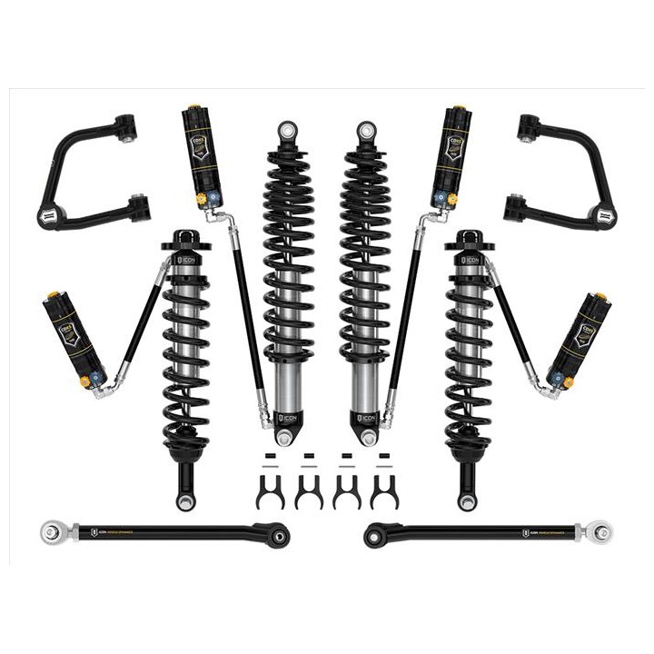 Zestaw Zawieszenia ICON Ford Bronco 3-4'' Lift, Stage 6 CDXS, Rurowe Wahacze, Sprężyny HD (bez pakietu Sasquatch)