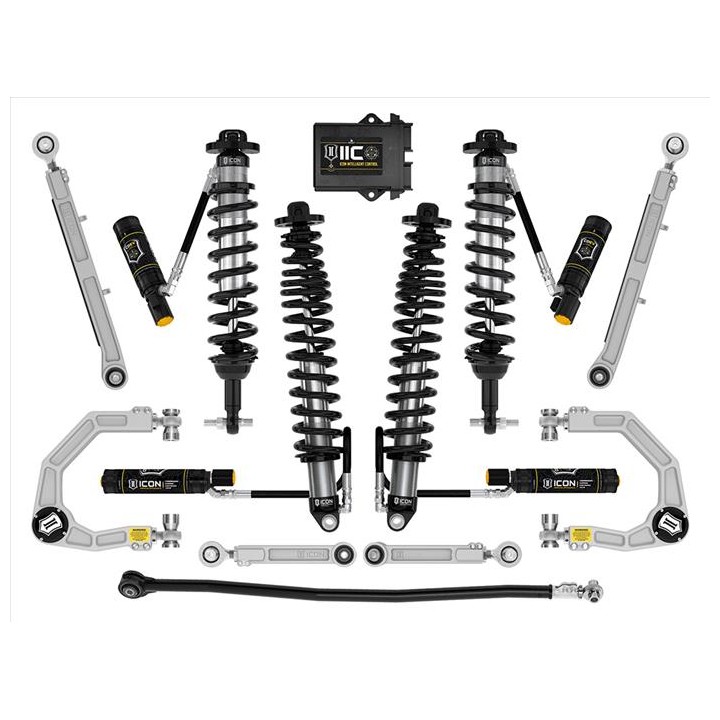 Zestaw Zawieszenia ICON Ford Bronco 3-4'' Lift, Stage 8, Billet, Sprężyny HD (bez pakietu Sasquatch)