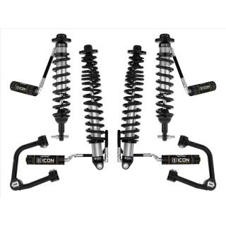 Zestaw Zawieszenia ICON Ford Bronco 2-3'' Lift, Stage 4, Rurowe Wahacze, Sprężyny HD (z pakietem Sasquatch)