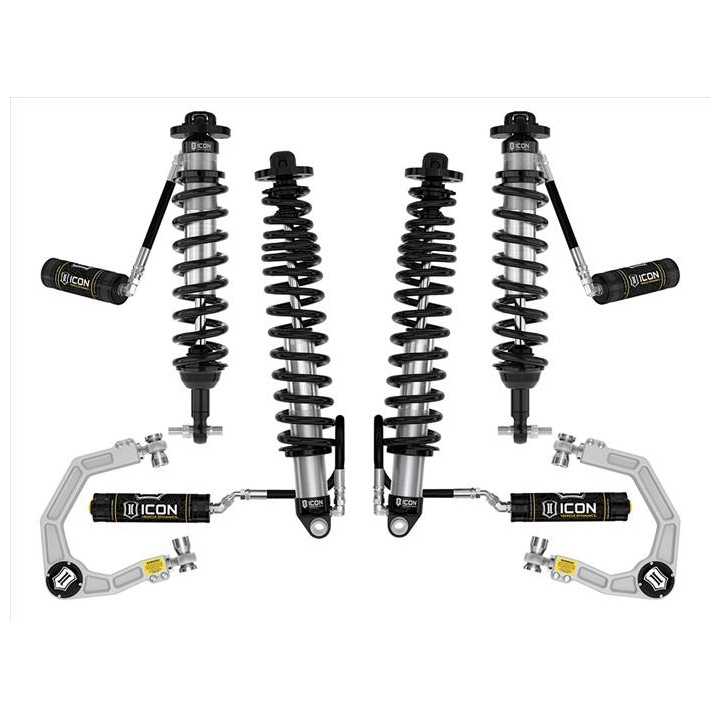 Zestaw Zawieszenia ICON Ford Bronco 2-3'' Lift, Stage 4, Billet, Sprężyny HD (z pakietem Sasquatch)