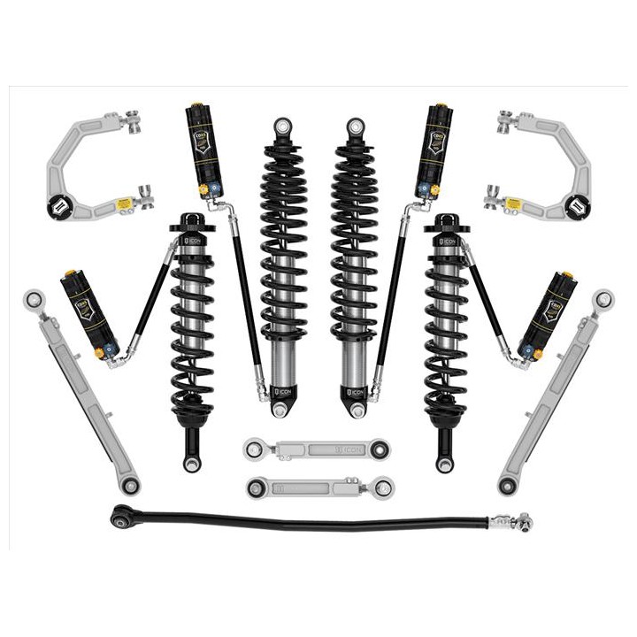 Zestaw Zawieszenia ICON Ford Bronco 2-3'' Lift, Stage 7 CDXS, Billet, Sprężyny HD (z pakietem Sasquatch)