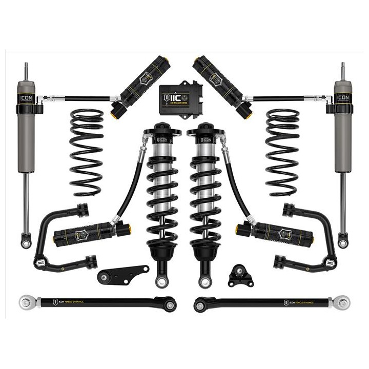 Zestaw Zawieszenia ICON 1.25-3'' Lift, Stage 10 Wahacze Rurowe, Sprężyny Progresywne Toyota Tacoma 2024