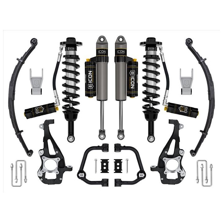 Zestaw Zawieszenia z Resorami ICON 3,5-4,5'' Lift, Stage 4, Wahacze Rurowe F-150 4WD 2021-2023