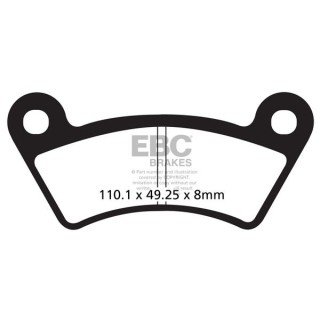 EBC BRAKES FA482TT – Brake Pads (Set for 1 Disc) - view 2