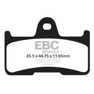 Brake Pads (Set for 1 Disc) FA344R EBC - view 2
