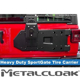 Wzmocnienie tylnej klapy Jeep Wrangler JL| wzmocnienie mocowania koła METALCLOAK - ujęcie 2