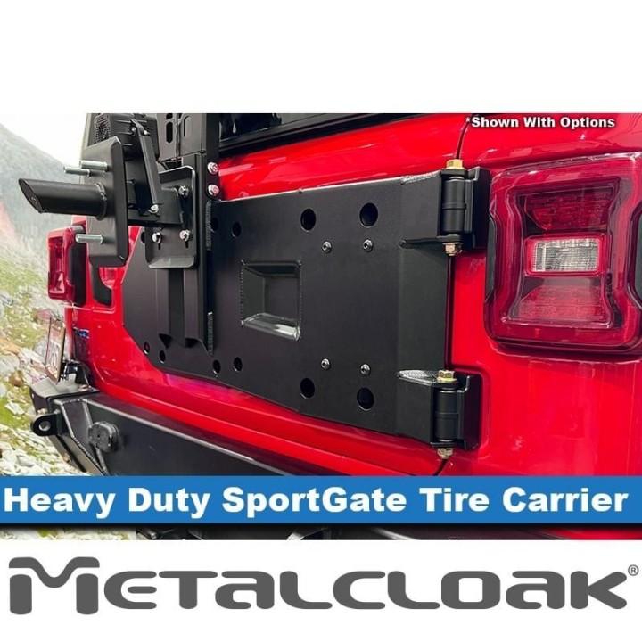 Jeep JL Wrangler Heavy Duty SportGate Tire Carrier METALCLOAK - view 3
