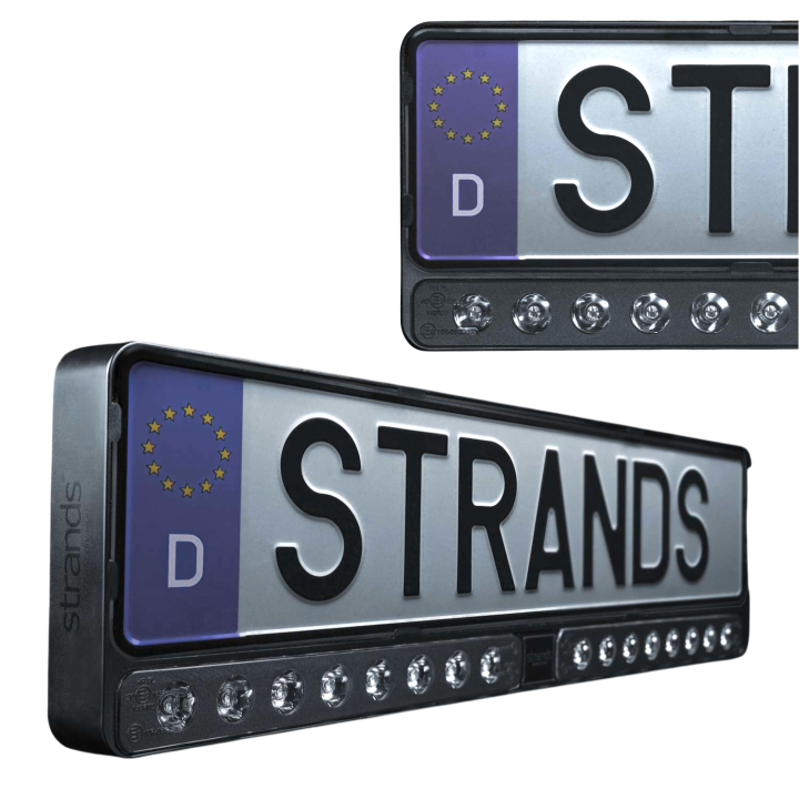 mocowanie tablicy rejestracyjnej z LED 8100lm STRANDS