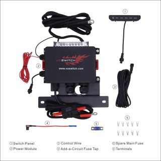 VOSWITCH JL500 Switch Panel & Power Distribution System – Jeep Wrangler JL / Gladiator JT - view 2